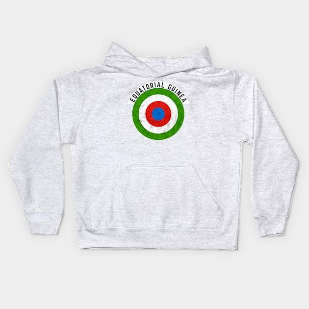 Equatorial Guinea Roundel Flag Kids Hoodie by TravelTime